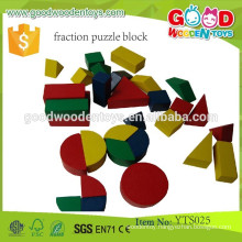 Wooden Game Toys Preschool Educational Blocks Fraction Puzzle Blocks